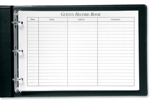 Concord CD15P Refill for Guest Record Book 229x336mm White Ref 86301 [50 Sheets]