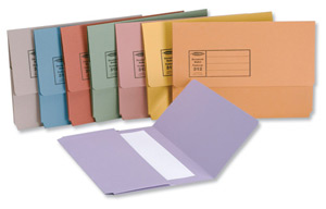 Concord Document Wallet Half Flap 285gsm Capacity 38mm Foolscap Orange Ref 31206 [Pack 50]