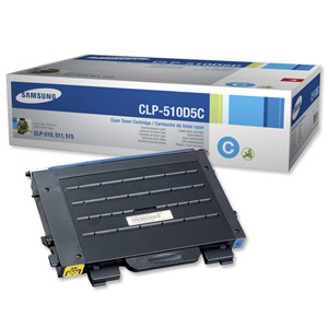 Samsung Laser Toner Cartridge High Capacity Cyan Ref CLP-510D5C-ELS