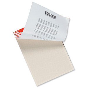Graph Pad 85gsm with Scale Area 380x280mm 1mm 5mm 10mm Grid 50 Sheets A3 Cream Wove
