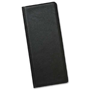 Classic Business Card Holder PVC 64 Pockets for 128 Cards 280x110mm Black