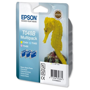 Epson Inkjet Cartridge MultiPack Light Cyan Light Magenta Yellow Ref T048B40