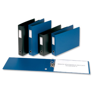 Bantex Lever Arch Files PVC 70mm Spine Oblong A3 Blue Ref 146801 [Pack 5]