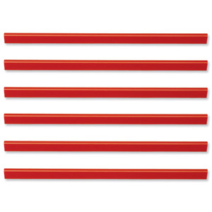 Durable Slide Binders A4 Capacity 6mm Red Ref 3052/03 [Pack 100]