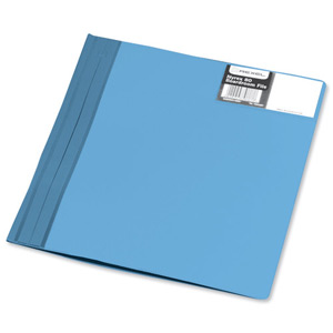 Rexel Nyrex Boardroom Flat File Semi-rigid with Inside Front Full Pocket A4 Blue Ref 13035BU [Pack 5]