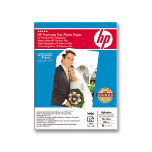 Hewlett Packard [HP] Premium Plus Photo Paper Glossy 280gsm 130x180mm Ref Q6572A [20 Sheets]