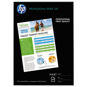 Hewlett Packard [HP] Professional Inkjet Paper Matt 120gsm A4 Ref Q6593A [200 Sheets]
