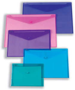 Snopake Polyfile Electra Wallet File Polypropylene Foolscap Turquoise Ref 11157 [Pack 5]