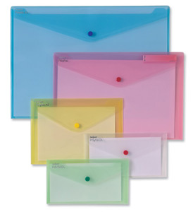 Snopake Polyfile Classic Wallet File Polypropylene A5 Assorted Ref 11395 [Pack 5]