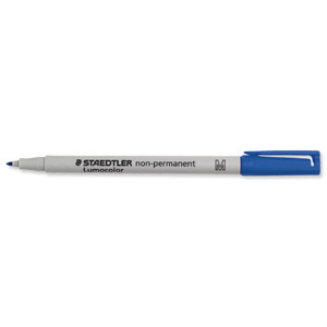 Staedtler 315 Lumocolor Pen Non-permanent Medium 0.8mm Line Blue Ref 315-3 [Pack 10]