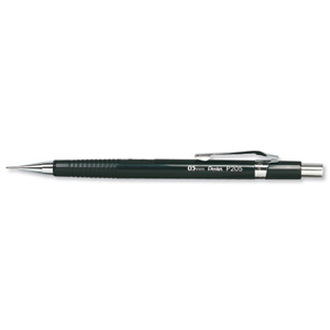 Pentel Automatic Pencil Plastic Steel-lined with 6 x HB 0.5mm Lead Ref P205 [Pack 12]