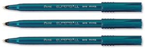 Pentel BH16 Superball Rollerball Pen Extra Fine 0.6mm Tip 0.3mm Line Black Ref BH16-A [Pack 12]