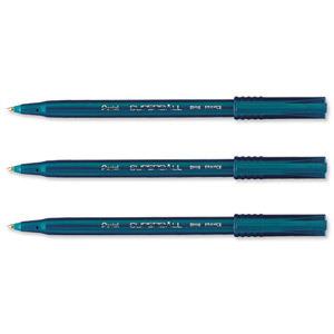 Pentel BH16 Superball Rollerball Pen Extra Fine 0.6mm Tip 0.3mm Line Blue Ref BH16-C [Pack 12]