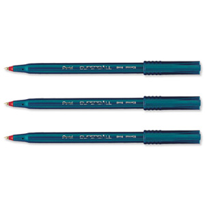 Pentel BH16 Superball Rollerball Pen Extra Fine 0.6mm Tip 0.3mm Line Red Ref BH16-B [Pack 12]