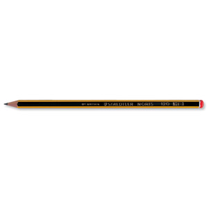 Staedtler 120 Noris Pencil Cedar Wood HB Red Cap Ref 120-2 [Pack 12]