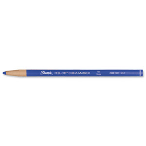 Sharpie China Wax Marker Pencil Peel-off Unwraps to Sharpen Blue Ref S0305091 [Pack 12]