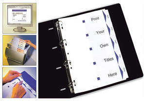 Avery ReadyIndex Dividers Polypropylene with Customisable Content Sheet 1-5 Ref 05089501