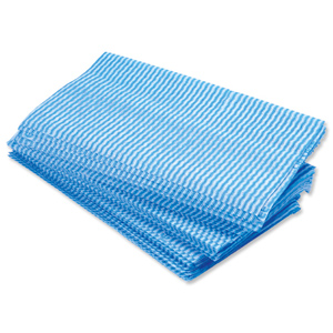 Large All Purpose cloths 610x360mm Blue [Pack 50]