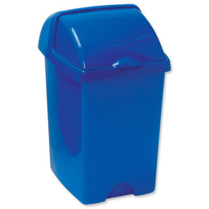 Addis Roll Top Bin Composite Plastic W280xD310xH460mm 24 Litres Blue Ref 9716