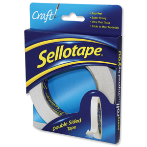 Sellotape Double Sided Tape 12mm x 33m Ref 1447057 [Pack 12]
