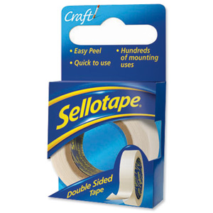 Sellotape Double Sided Tape 15mm x 5m Ref 1445293 [Pack 12]