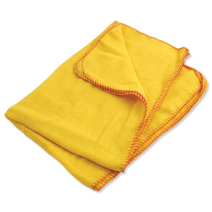 Yellow Dusters 100 per Cent Cotton [Pack 10]
