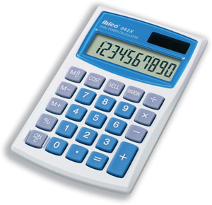 Ibico Calculator Solar-powered with Cost-Sell-Margin Function 10 Digit 3 Key Memory 68x112x8mm Ref 082X