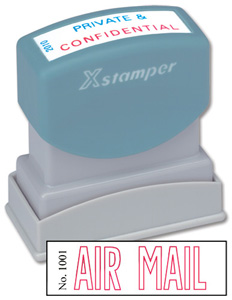 Xstamper Word Stamp Pre-inked Reinkable - Air Mail - W42xD13mm Ref X1001