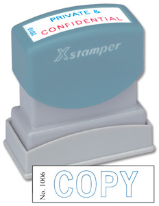 Xstamper Word Stamp Pre-inked Reinkable - Copy - W42xD13mm Ref X1006
