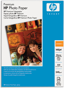 Hewlett Packard [HP] Premium Photo Paper Glossy 240gsm A4 Ref Q2519A [20 Sheets]