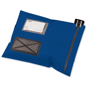 Versapak Mailing Pouch Durable PVC-coated Nylon 355x386mm Blue Ref CVF2BL