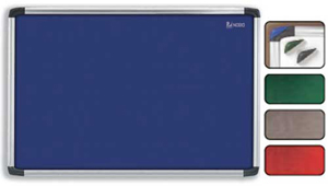 Nobo Euro Plus Noticeboard Felt with Fixings and Aluminium Frame W924xH615mm Green Ref 30230140