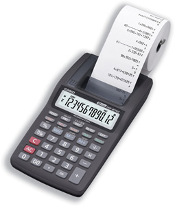 Casio Calculator Printing Euro Tax Battery/Mains-power 12 Digit 1.6 Lines/sec 98x192x39mm Ref HR8TEC