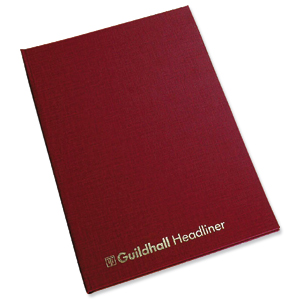 Guildhall Headliner Account Book 38 Series 14 Cash Column 80 Pages 298x203mm Ref 38/14Z