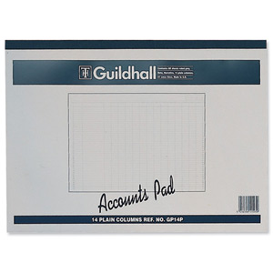 Guildhall Account Pad 14 Cash Column Ruled 41 Feint 60 Leaf 297x420mm Ref GP14