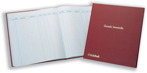 Guildhall Goods Inwards Book 160 Pages 298x273mm Red Ref T1027Z