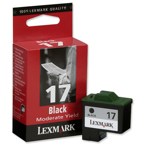 Lexmark No. 17 Inkjet Cartridge Page Life 205pp Black Ref 10NX217E Ident: 822D