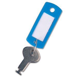Key Hanger Standard with Fob Blue [Pack 100]