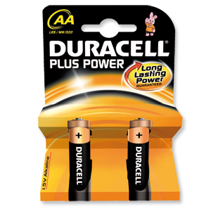 Duracell Plus Power Battery Alkaline 1.5V AA Ref 81275181 [Pack 2]