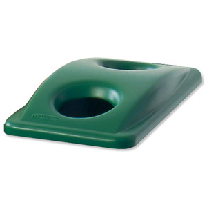 Rubbermaid Slim Jim Lid for Bottle Recycling System Green Ref 2692-88-GRN