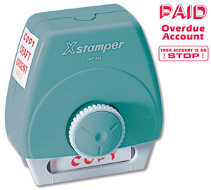 Xstamper 3-in-1 Word Stamp - Paid - Overdue Account - Your Account Is On Stop Ref WS8529