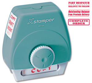 Xstamper 3-in-1 Word Stamp - Part Despatch - Outstanding Balance - Complete Order Ref WS8524
