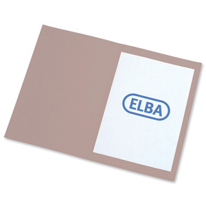 Elba Square Cut Folder Recycled Heavyweight 290gsm Foolscap Buff Ref 100090216 [Pack 100]