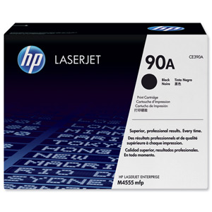 Hewlett Packard [HP] No. 90A Laser Toner Cartridge Page Life 10000 Black Ref CE390A
