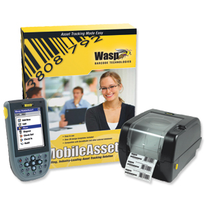 Wasp Mobile Asset Manager with Mobile Computer and Desktop Barcode Printer Ref WPA1200/WPL305