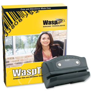 Wasp Time V6 STD Time and Attendance System Barcode Clock Solution Ref 633808551476