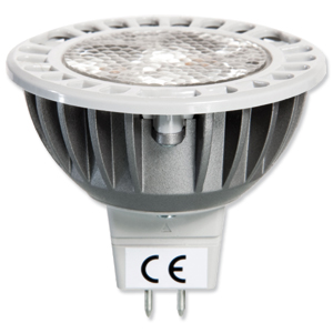 Verbatim Bulb LED MR16 GU5 Socket 6W 12V Warm White 225 Luminous Flux Dimmable Ref 52101