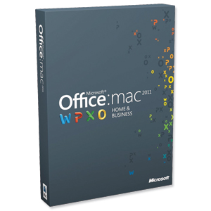 Microsoft Office for Mac Home and Business Multi Pack 2011 Ref W9F-00014