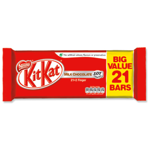 Nestle Kit Kat Chocolate Bars 2 Finger Bars Ref 12173858 [Pack 21]