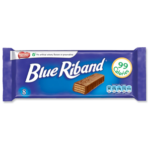 Nestle Blue Riband Milk Chocolate Covered Biscuits Individually Wrapped Ref 12173708 [Pack 8]
